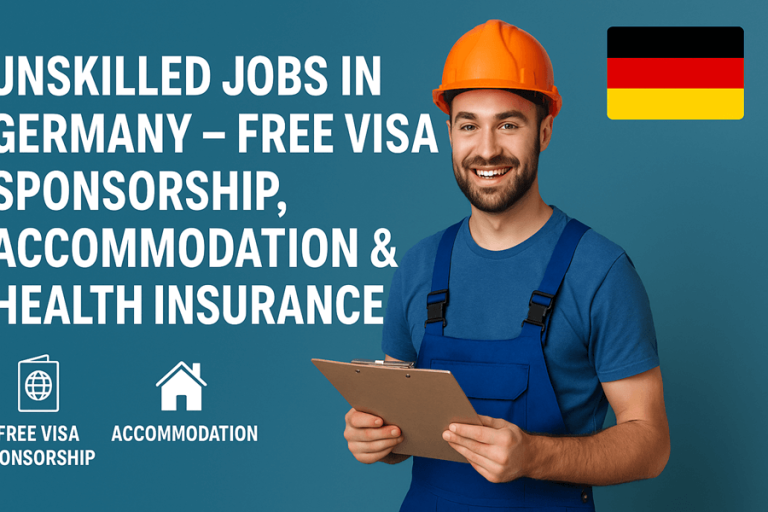 Unskilled Jobs in Germany 2025 – Free Visa Sponsorship, Accommodation & Health Insurance