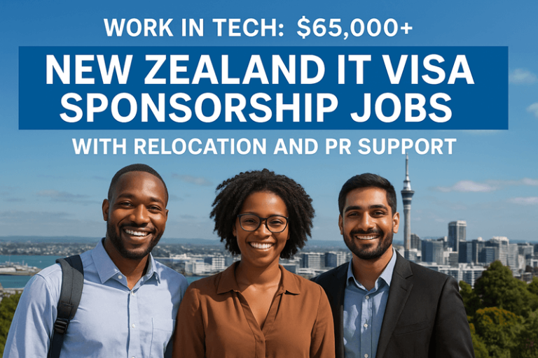 Work in Tech: $65,000+ New Zealand IT Visa Sponsorship Jobs with Relocation and PR Support